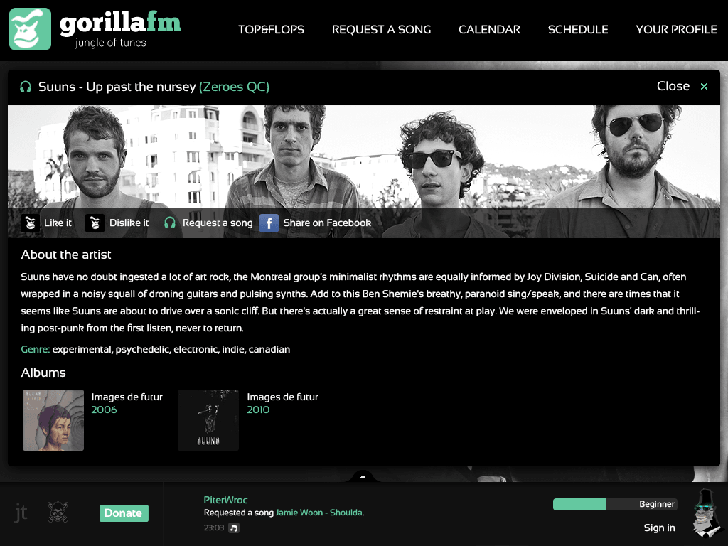 GorillaFM screenshot